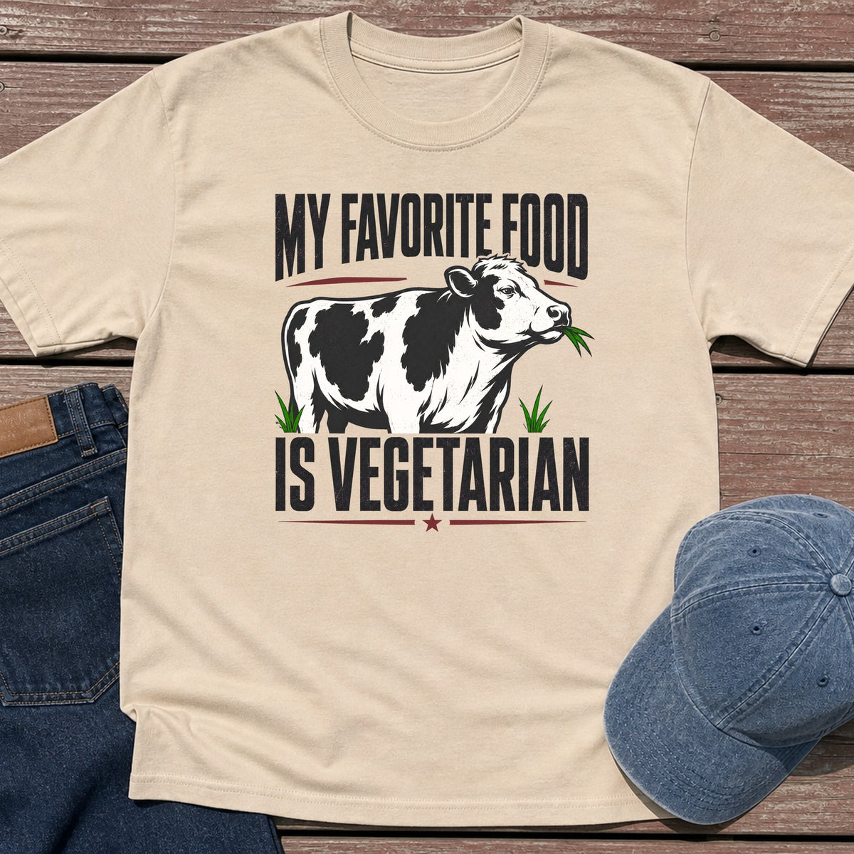 Fav Food T-Shirt - Sand