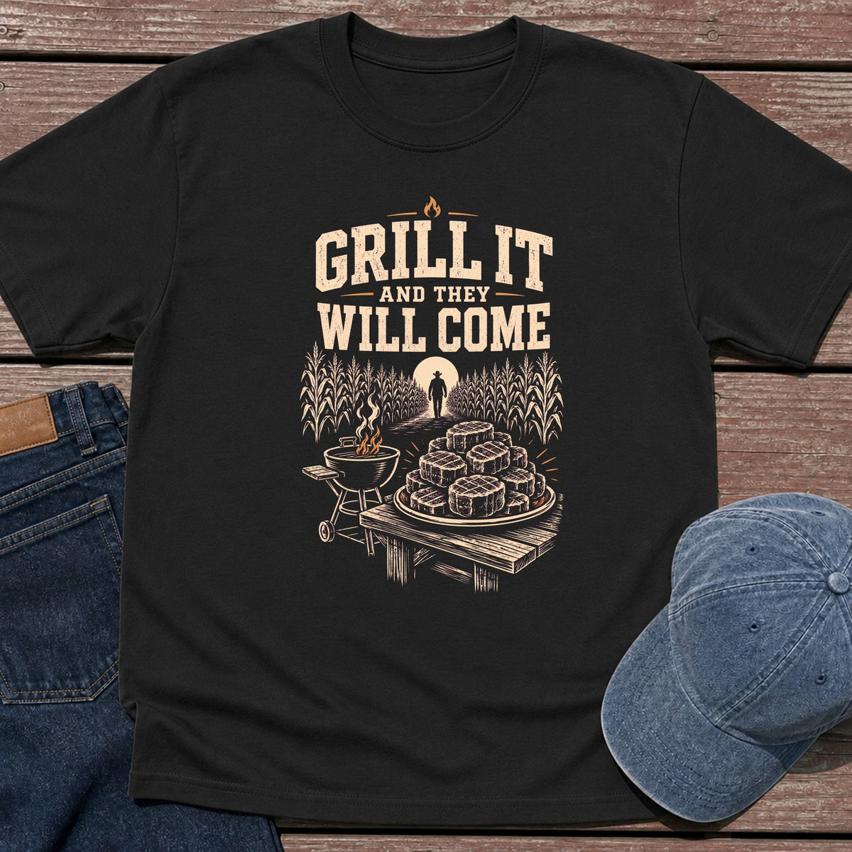 Field of Fillets T-Shirt - Black