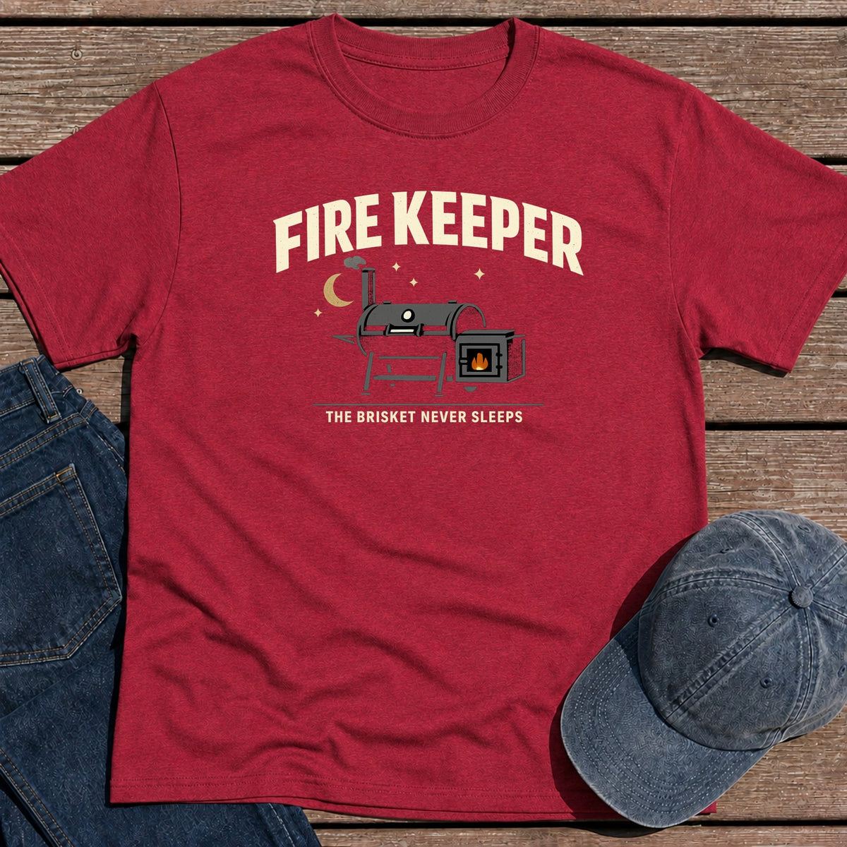 Fire Keeper T-Shirt - Antique Cherry Red
