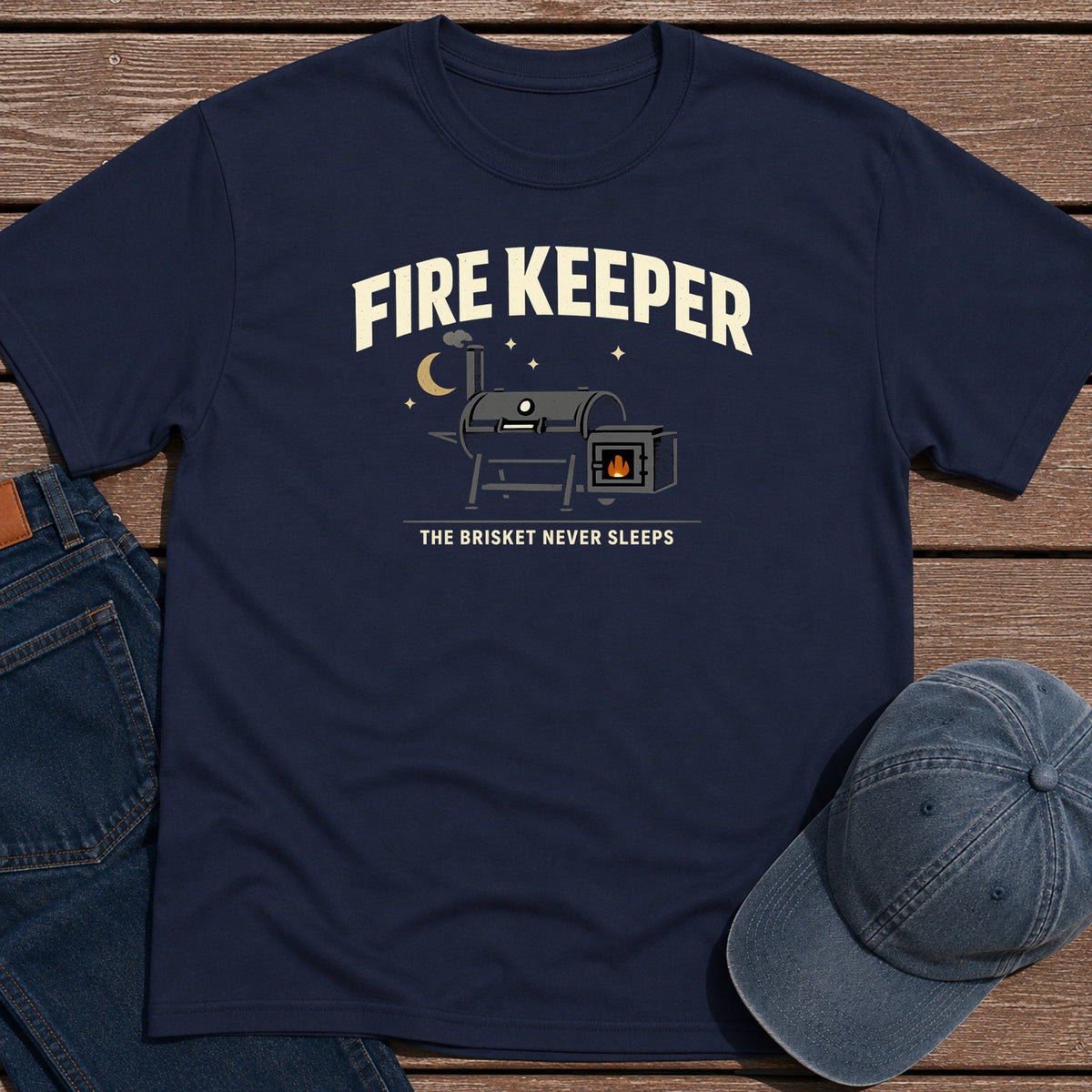 Fire Keeper T-Shirt - Navy