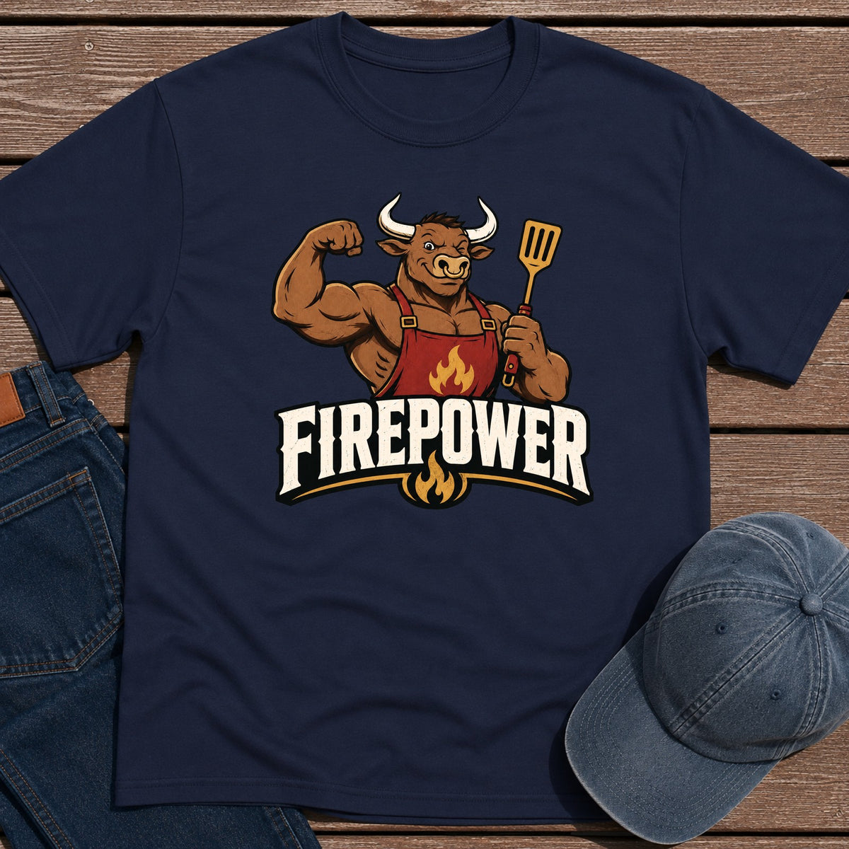 Firepower T-Shirt - Navy