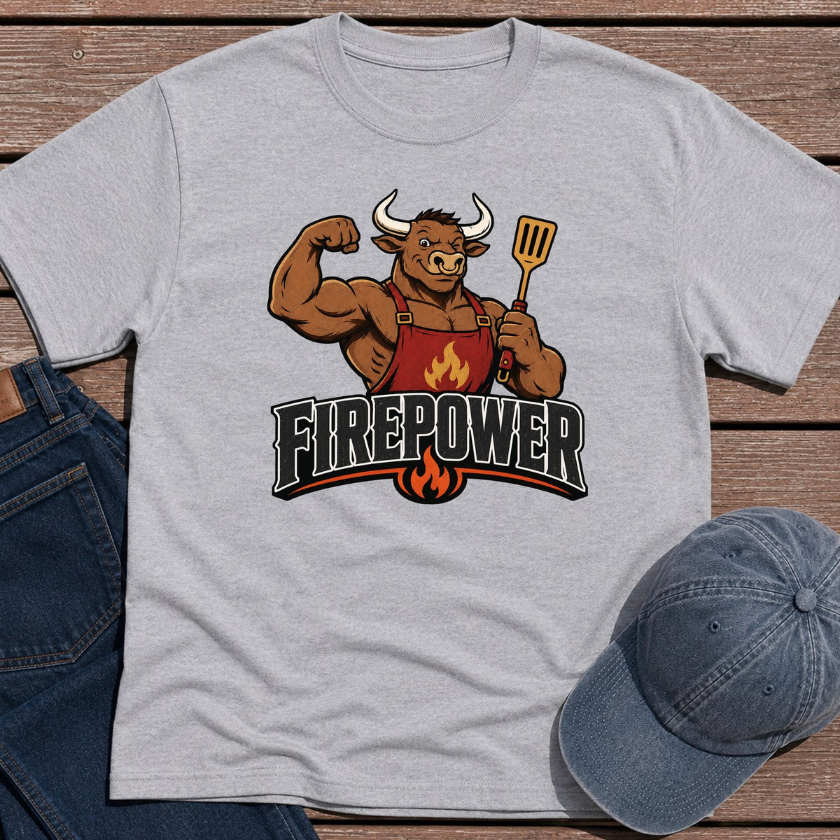 Firepower T-Shirt - Sport Grey
