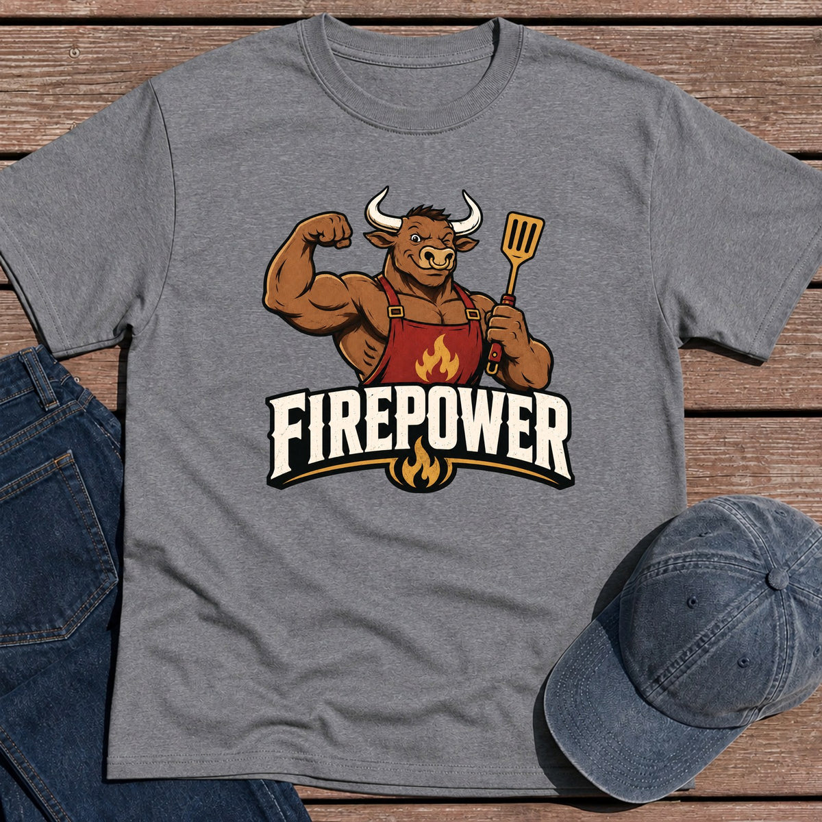 Firepower T-Shirt - Tweed