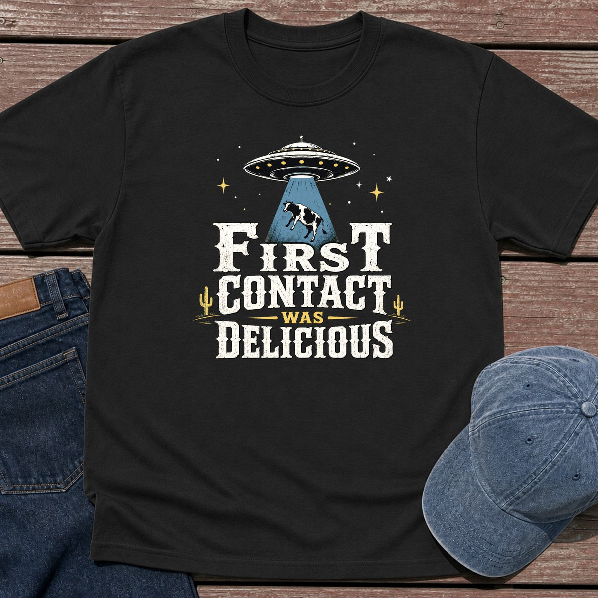 First Contact T-Shirt - Black