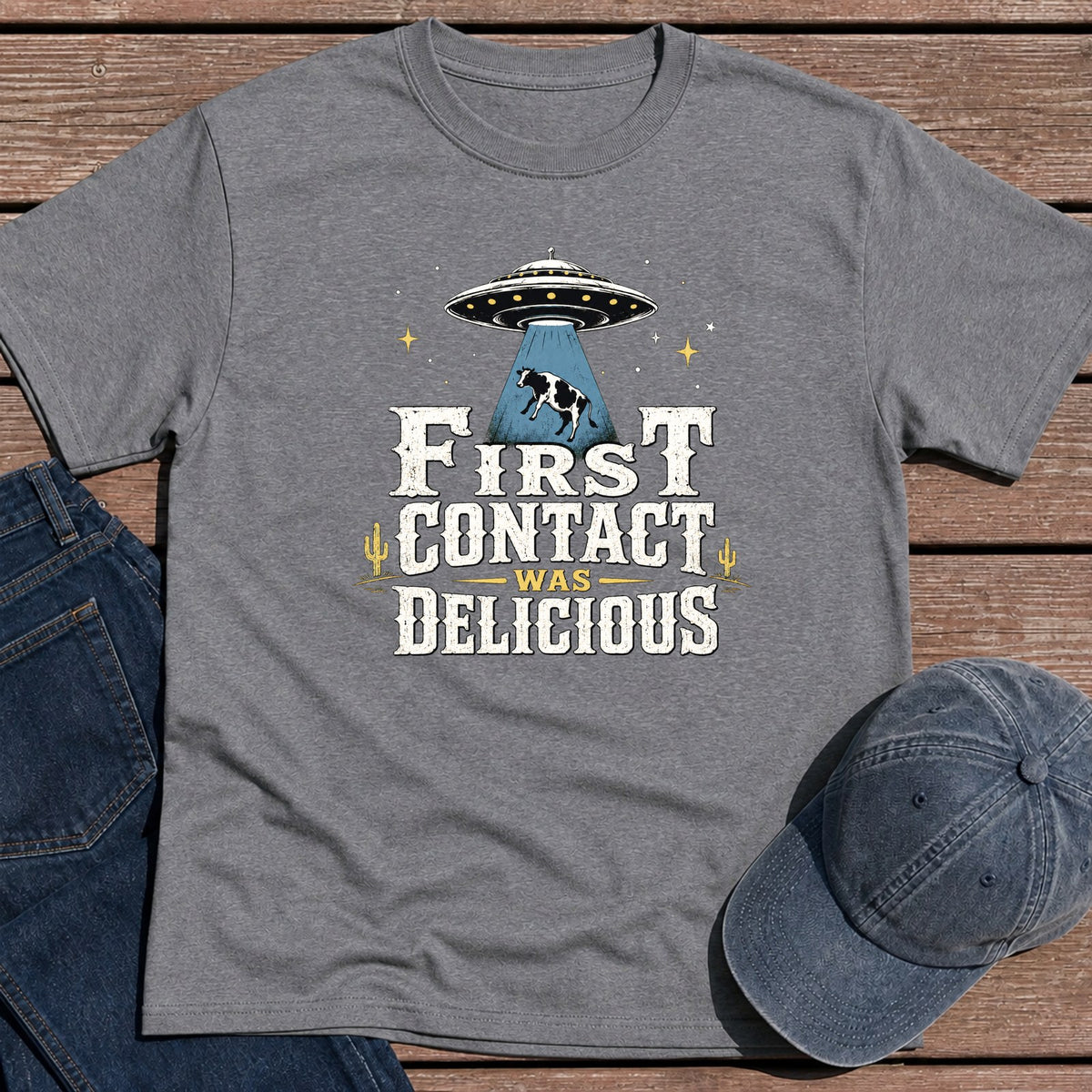 First Contact T-Shirt - Tweed