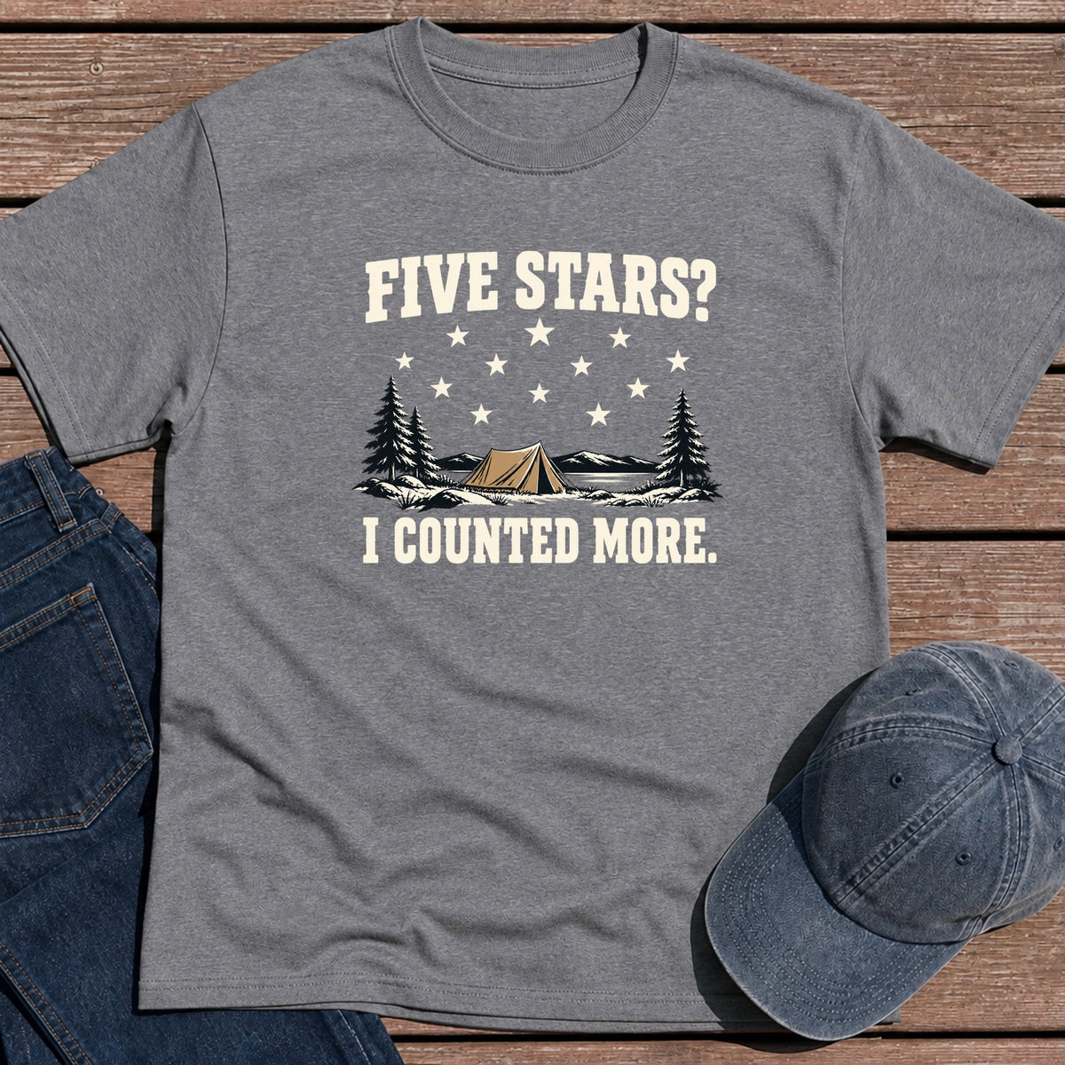 Five Stars T-Shirt - Tweed
