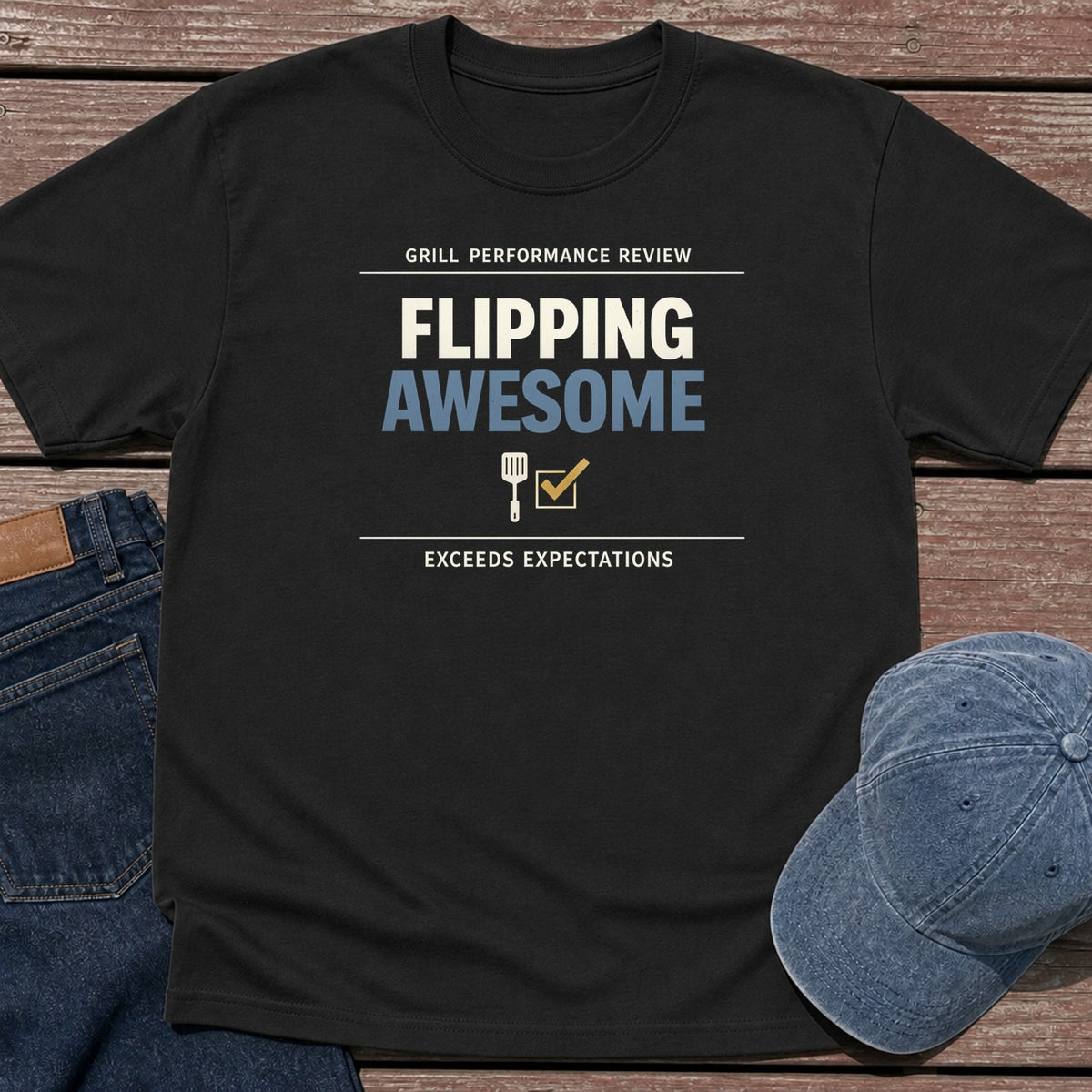 Flipping Awesome T-Shirt - Black