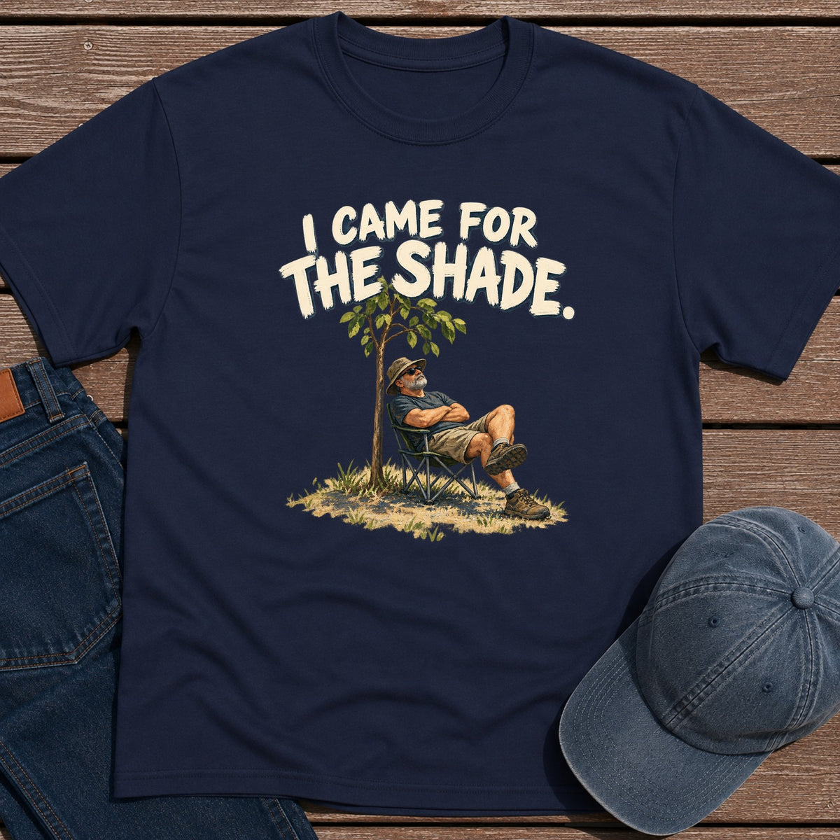 For The Shade T-Shirt - Navy