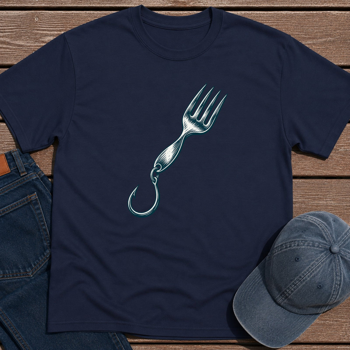 Fork Lure T-Shirt - Navy