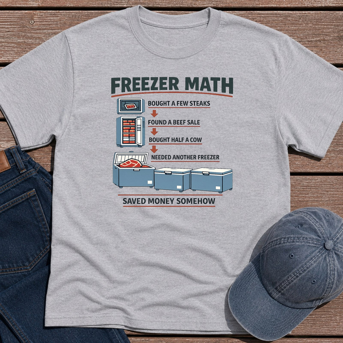 Freezer Math T-Shirt - Sport Grey
