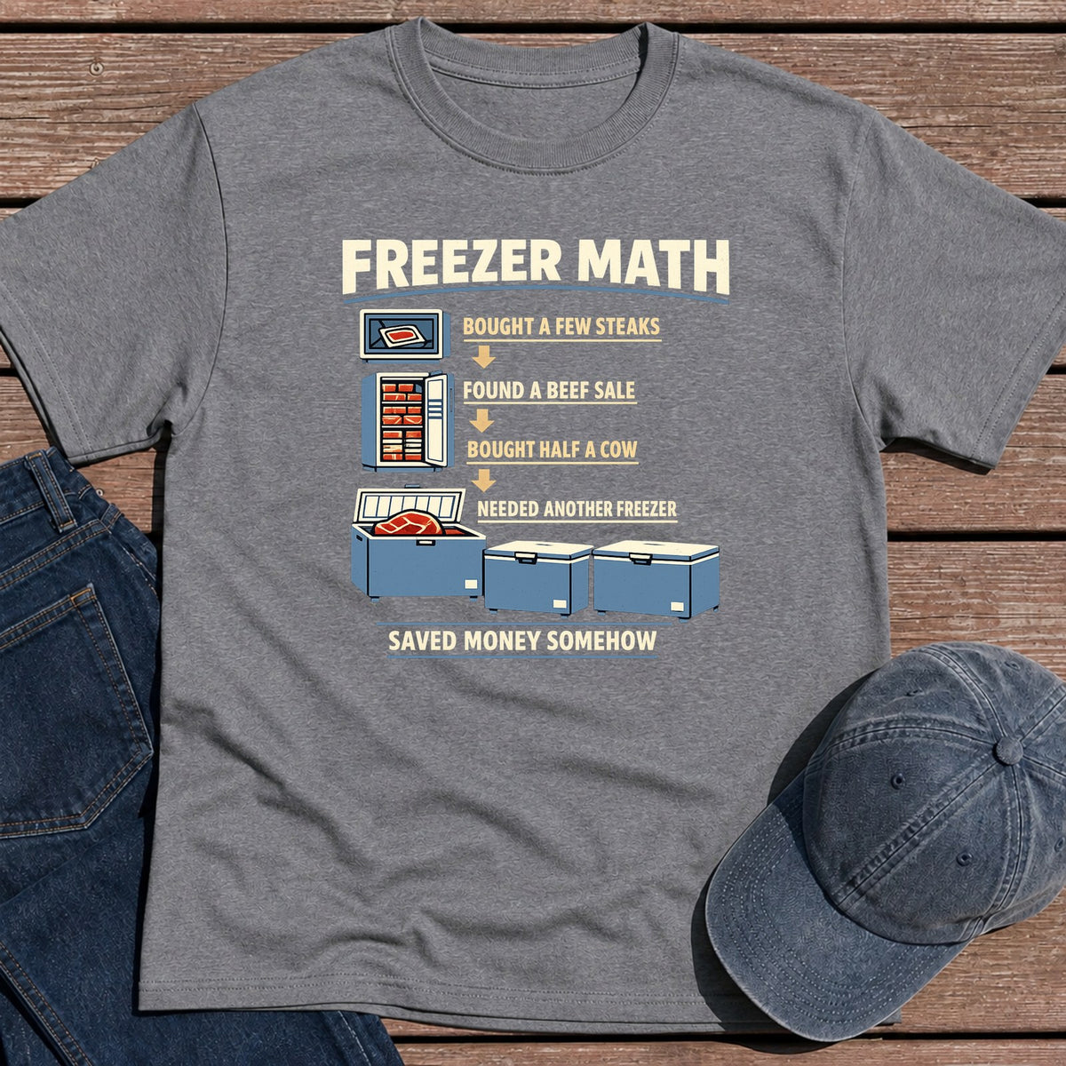 Freezer Math T-Shirt - Tweed