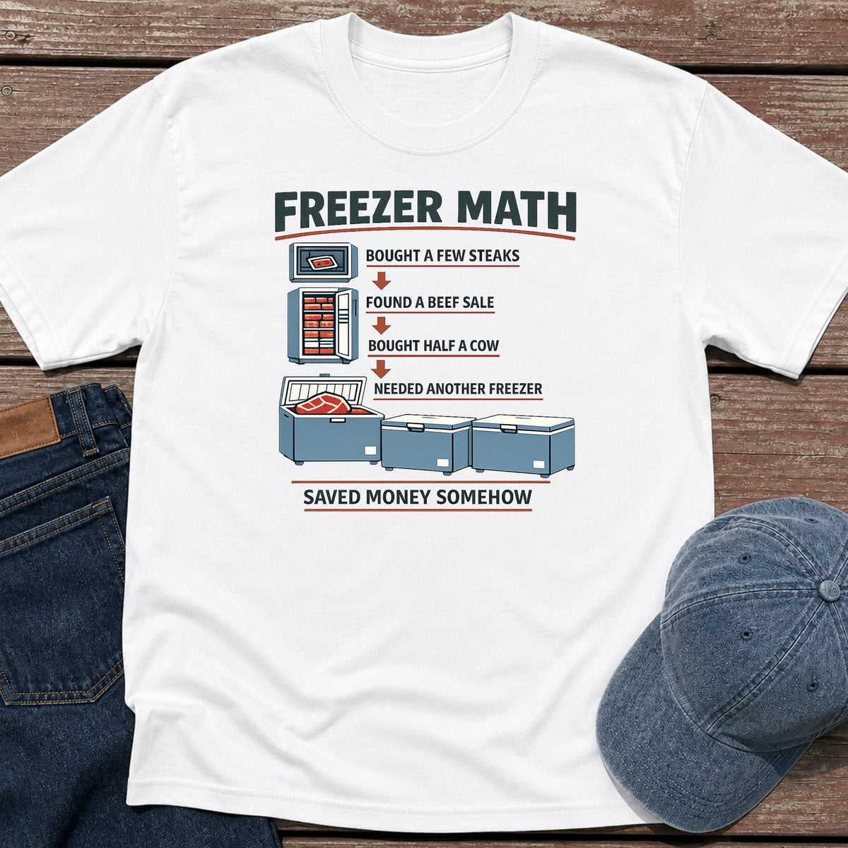 Freezer Math T-Shirt - White