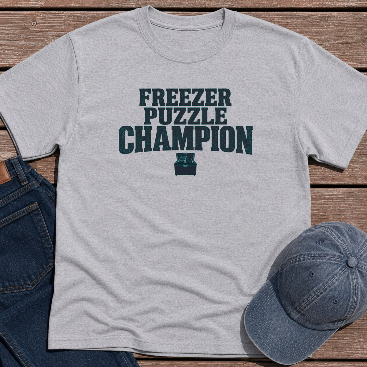 Freezer Puzzle T-Shirt - Sport Grey