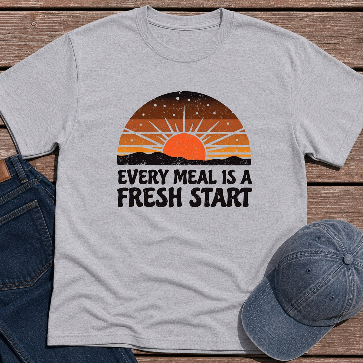 Fresh Start T-Shirt - Sport Grey