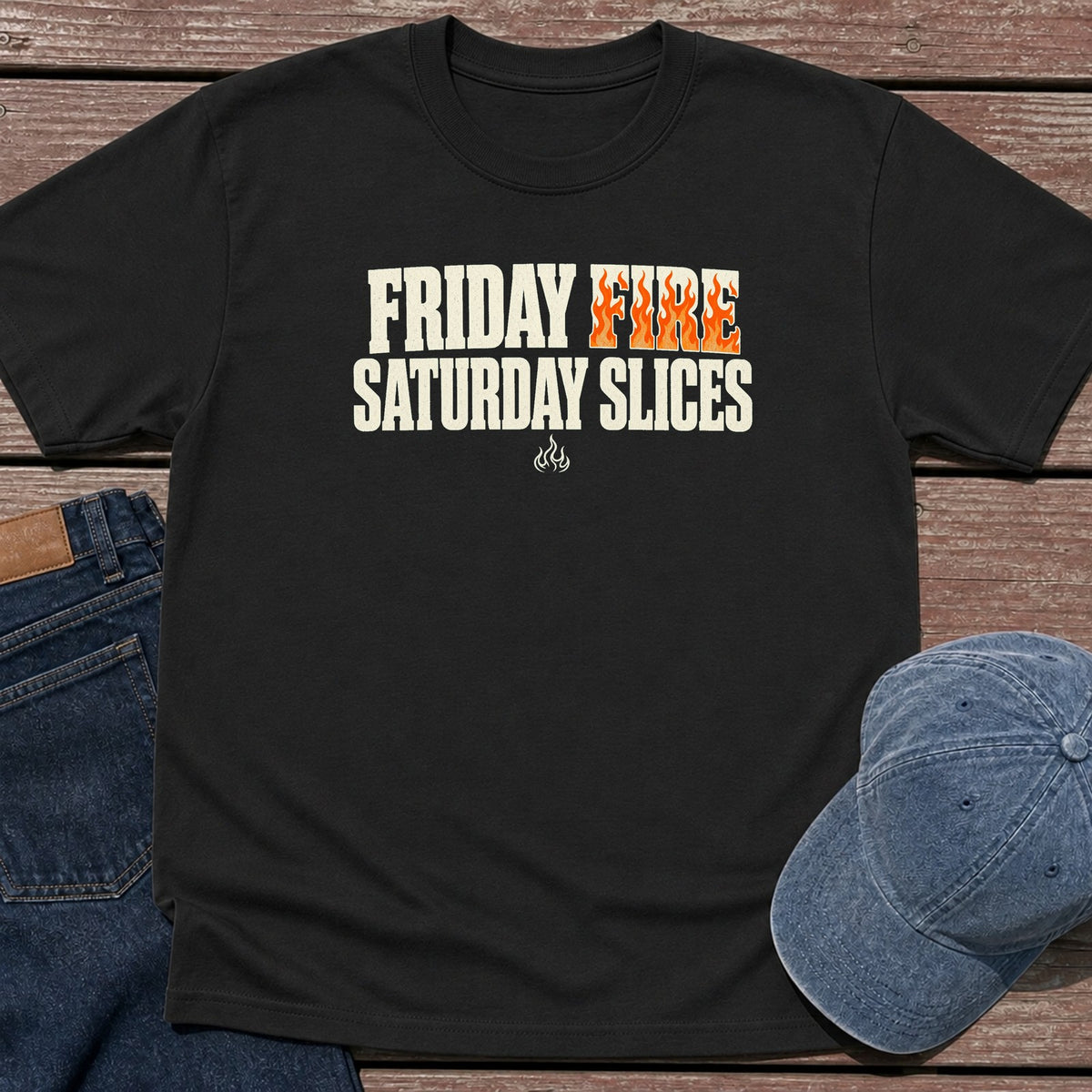 Friday Fire T-Shirt - Black