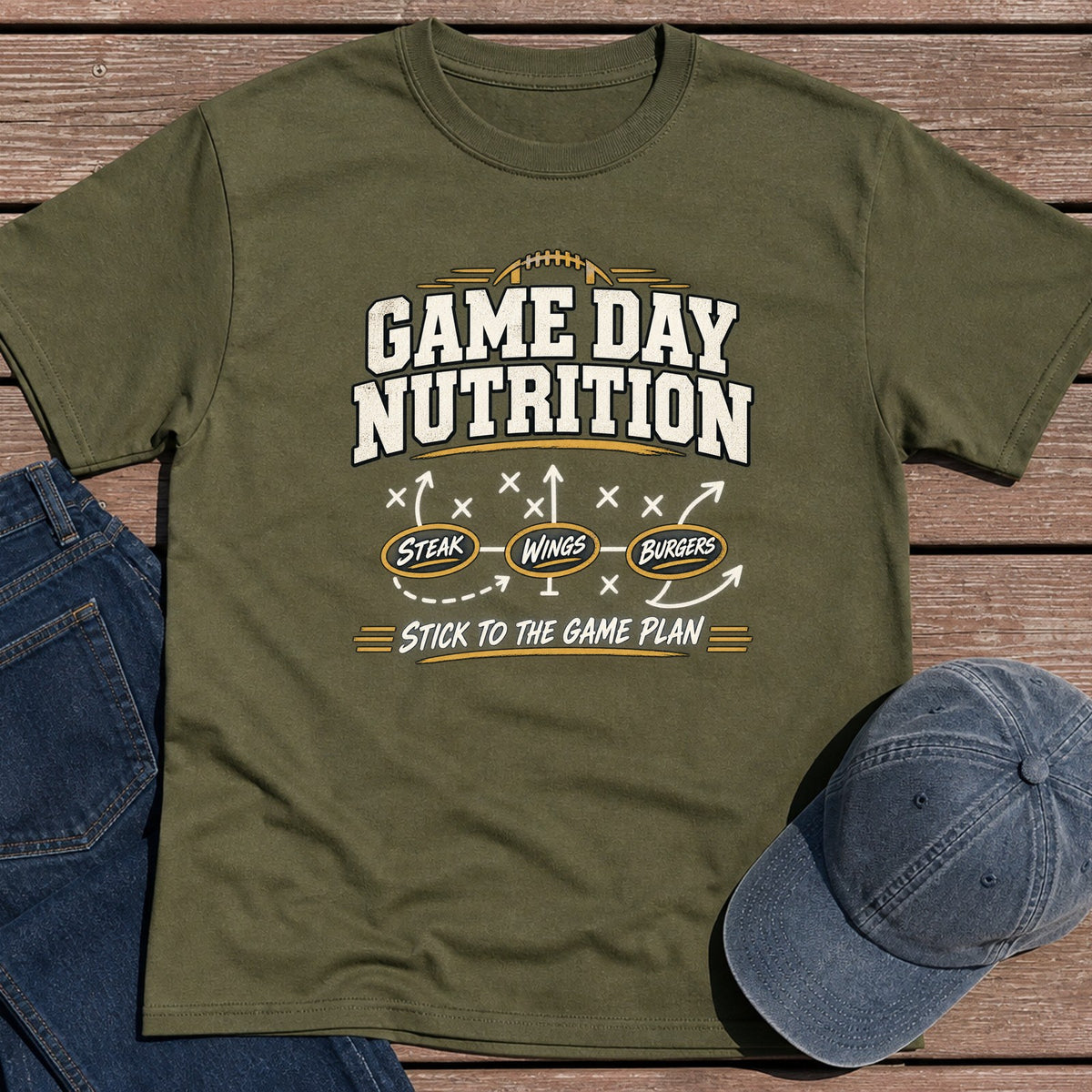 Game Day T-Shirt - Military Green