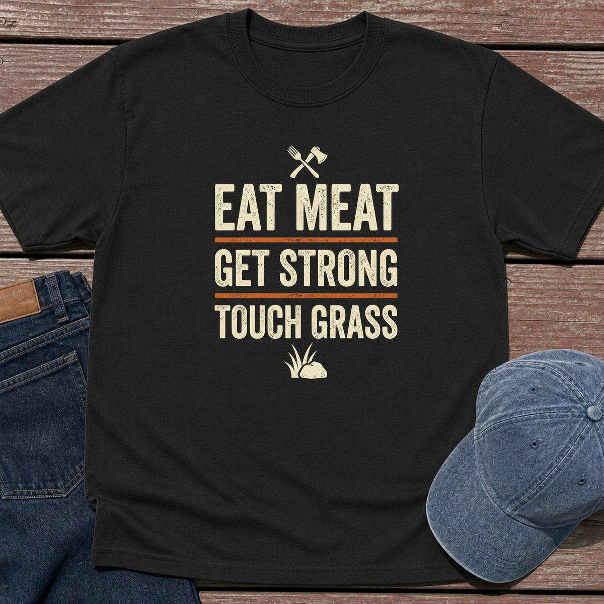 Get Strong T-Shirt - Black