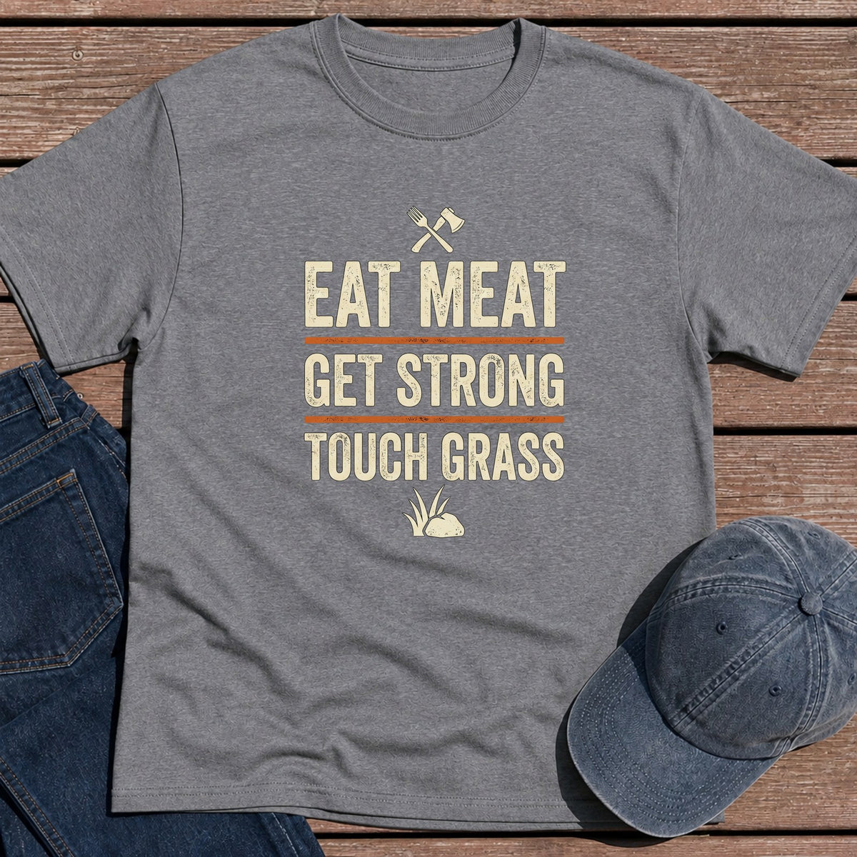Get Strong T-Shirt - Tweed