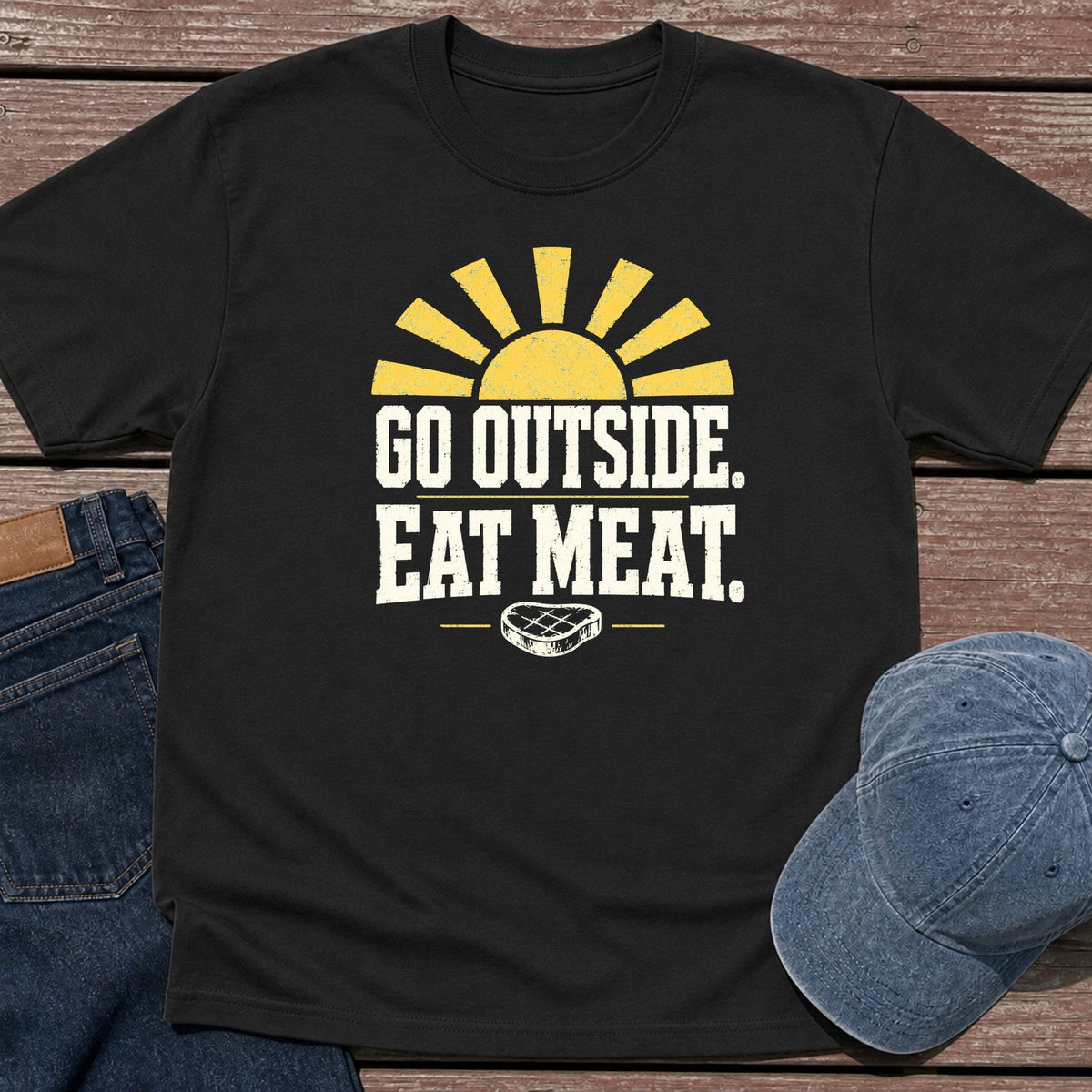 Go Outside T-Shirt - Black