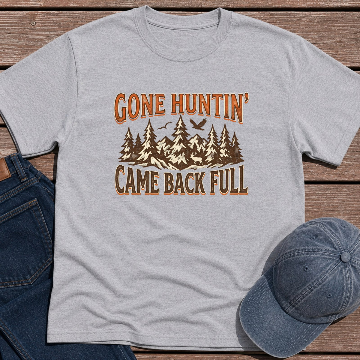 Gone Huntin T-Shirt - Sport Grey