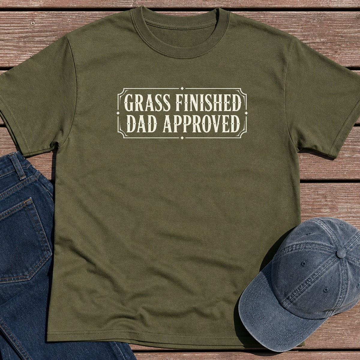 Grass Finish T-Shirt - Military Green