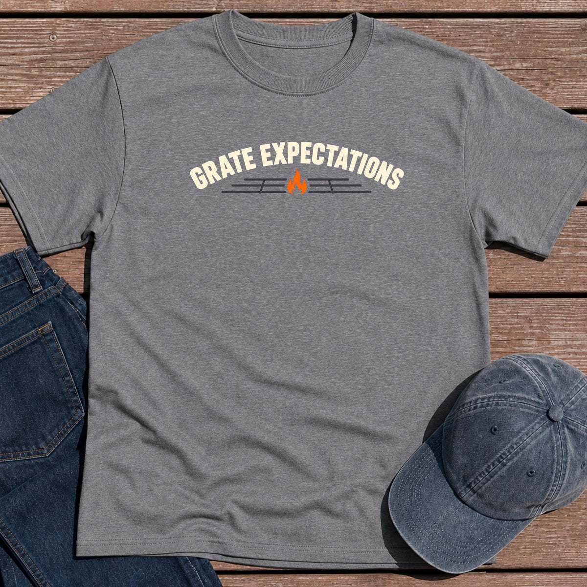 Grate Expectations T-Shirt - Tweed