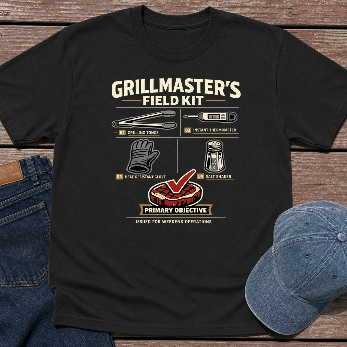 Grill Field Kit T-Shirt - Black