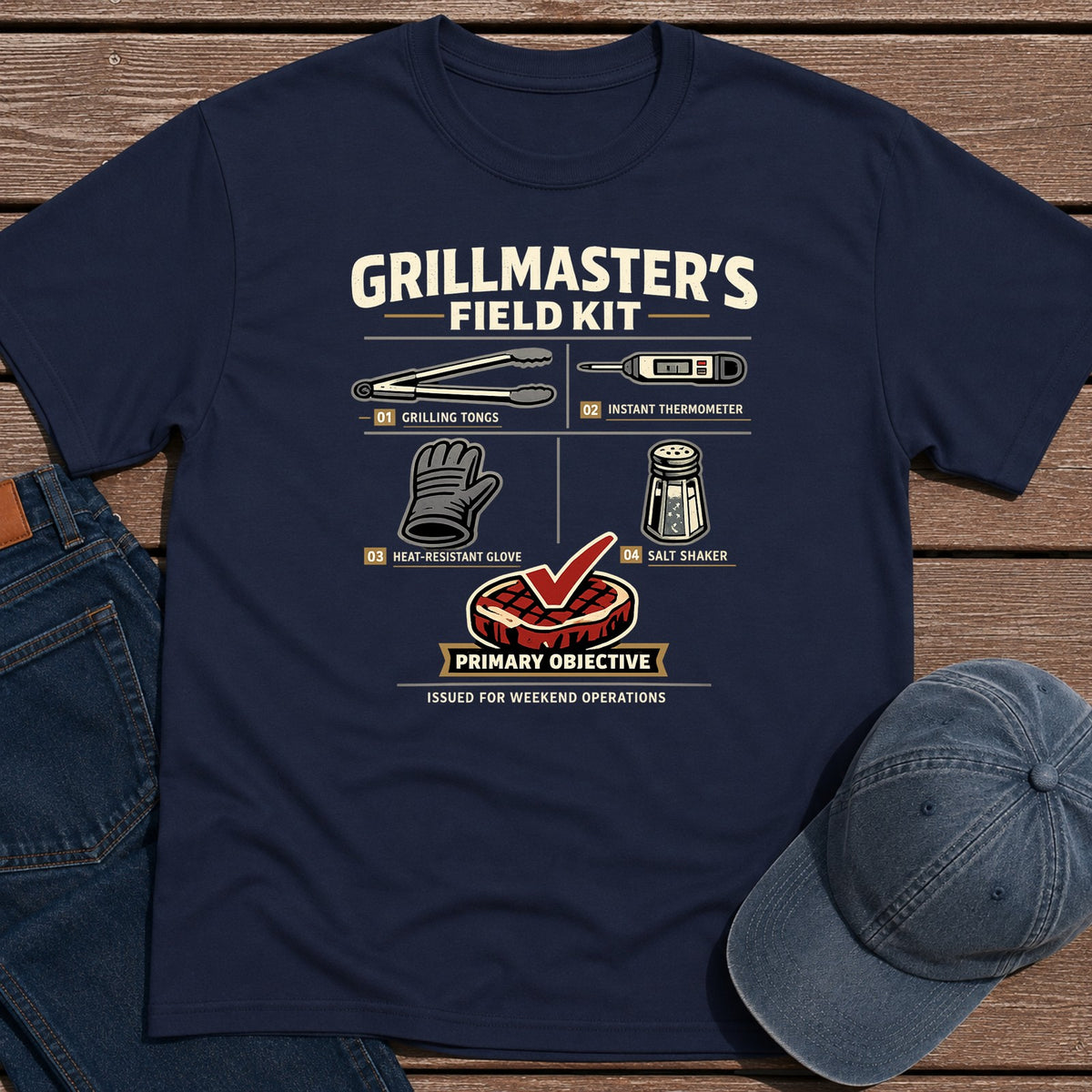 Grill Field Kit T-Shirt - Navy