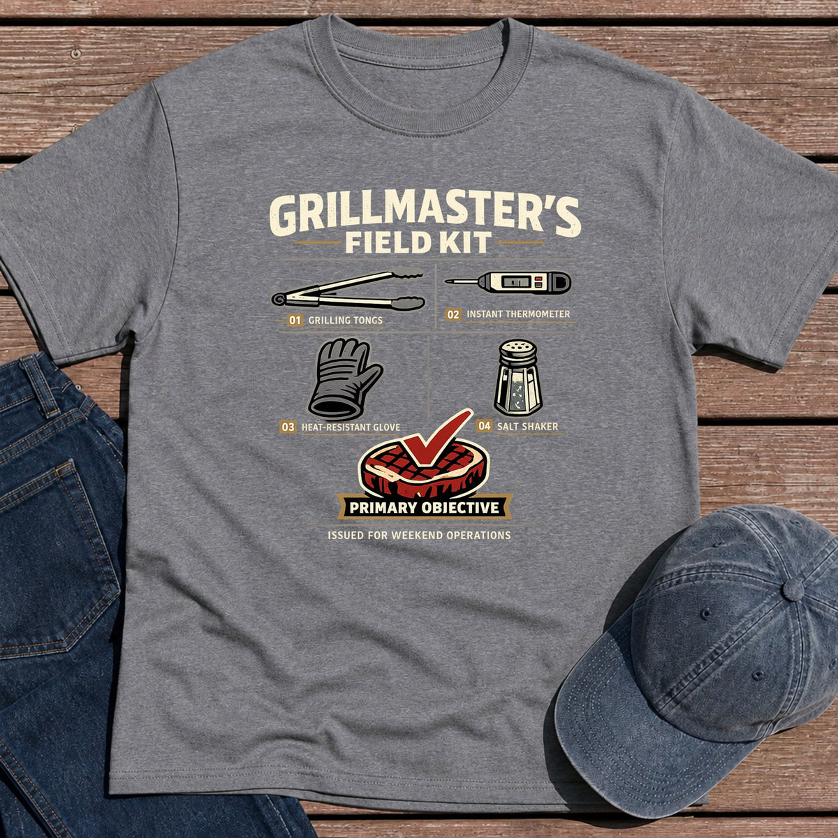 Grill Field Kit T-Shirt - Tweed