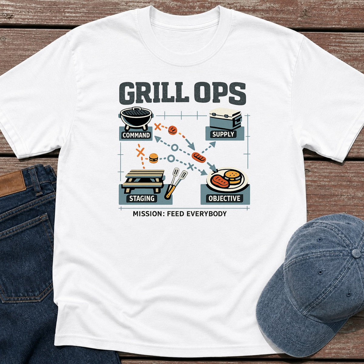 Grill Ops T-Shirt - White