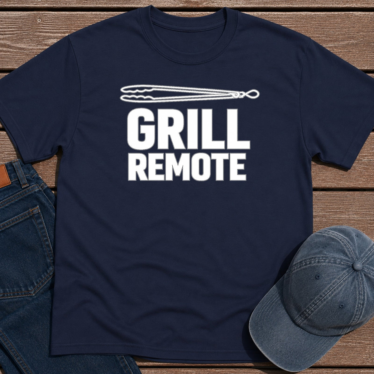 Grill Remote T-Shirt - Navy