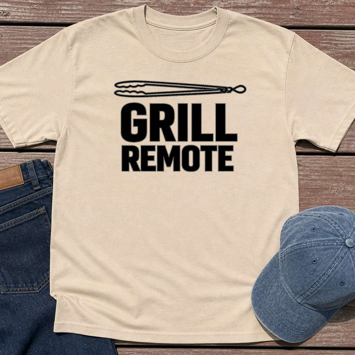 Grill Remote T-Shirt - Sand