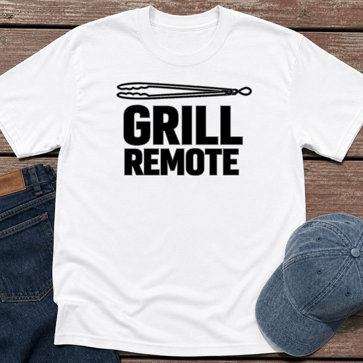 Grill Remote T-Shirt - White
