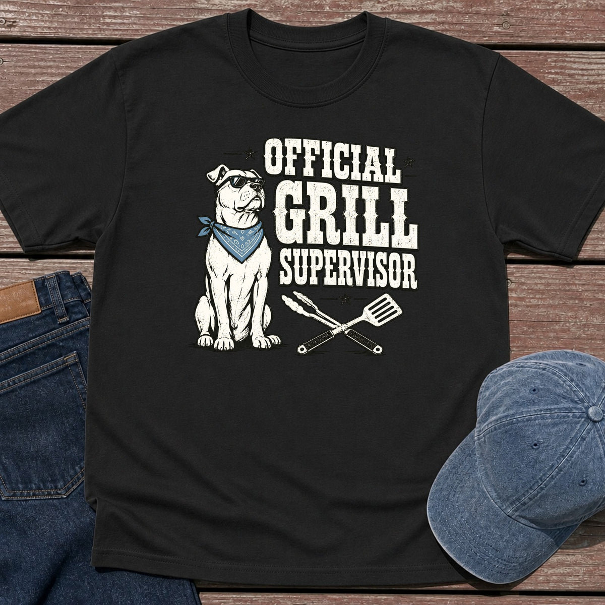 Grill Supervisor T-Shirt - Black