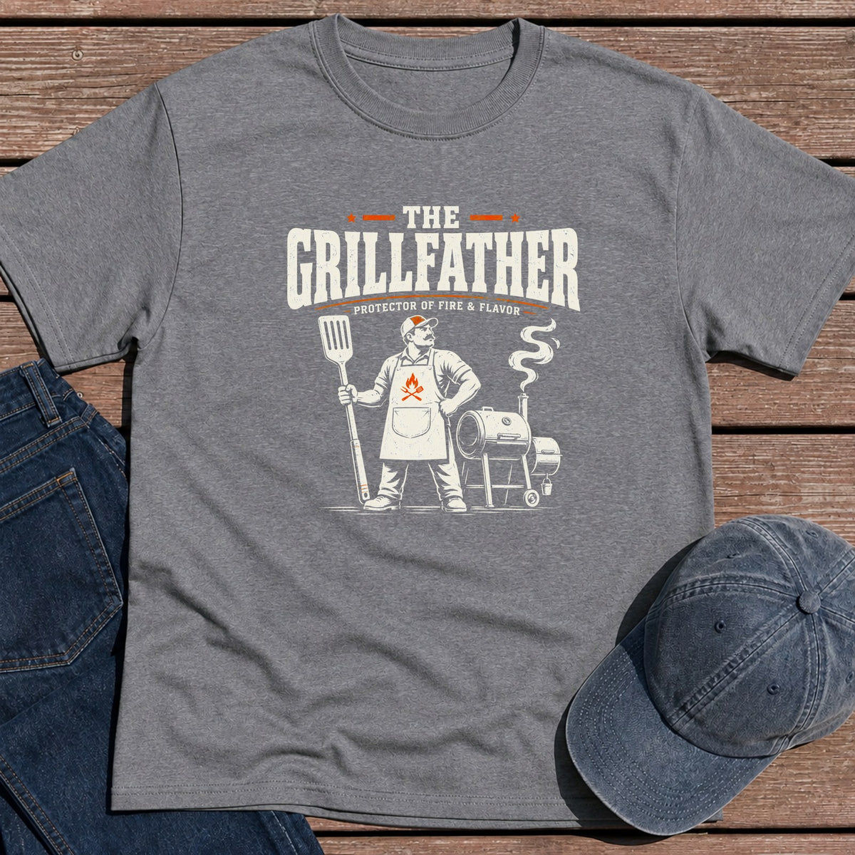 Grillfather T-Shirt - Tweed