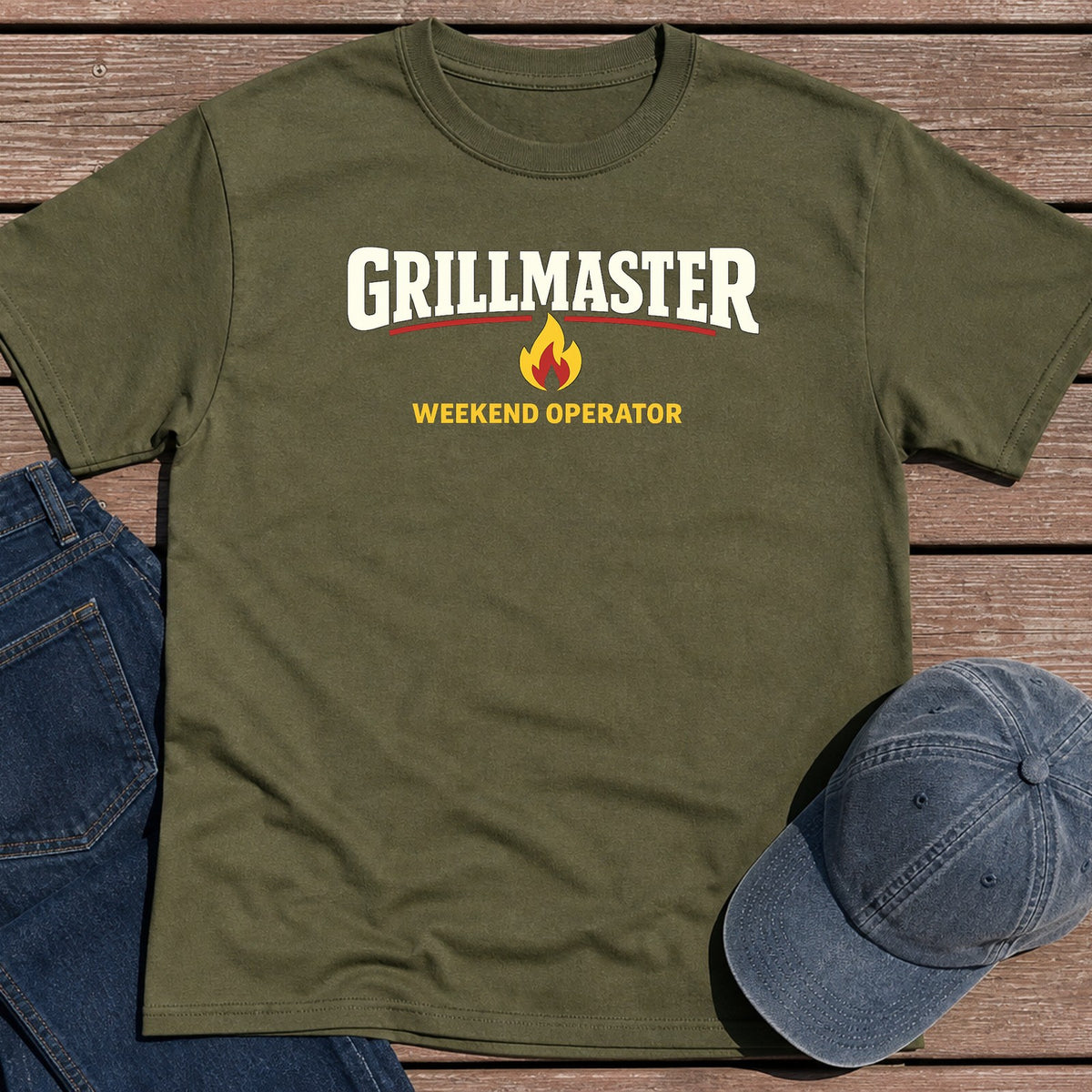 Grillmaster T-Shirt - Military Green