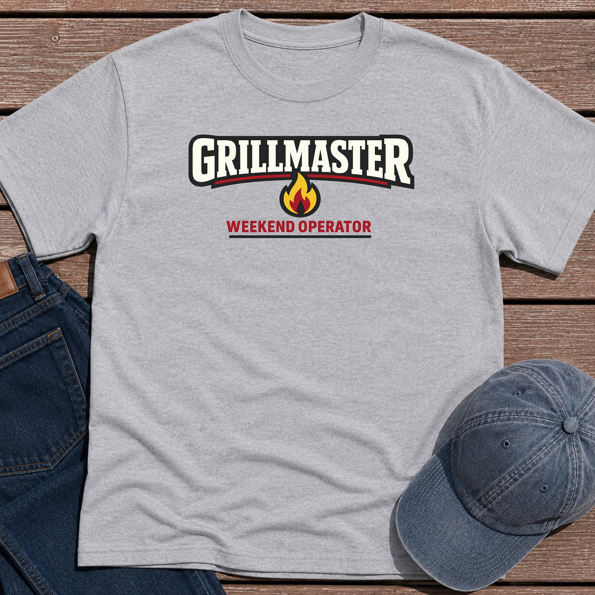 Grillmaster T-Shirt - Sport Grey