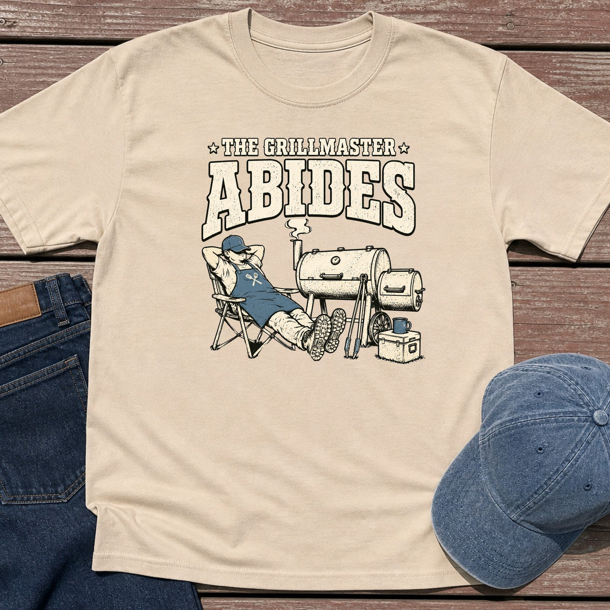 Grillmaster Abides T-Shirt - Sand