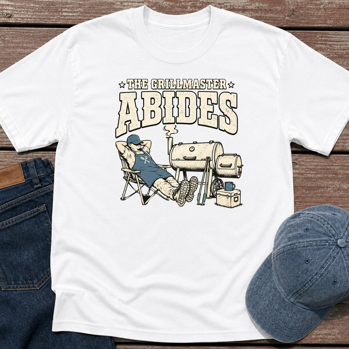 Grillmaster Abides T-Shirt - White