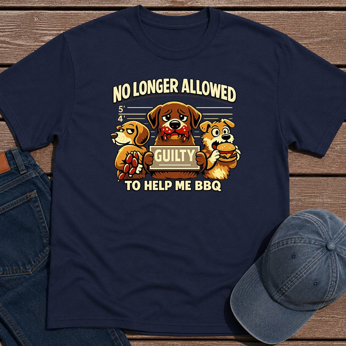 Guilty Dogs T-Shirt - Navy