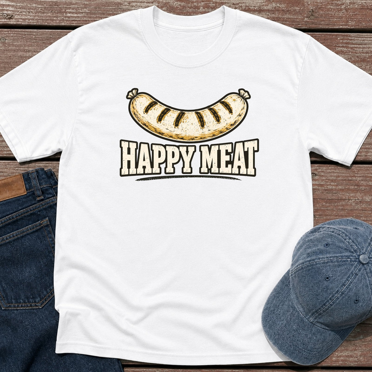 Happy Meat T-Shirt - White