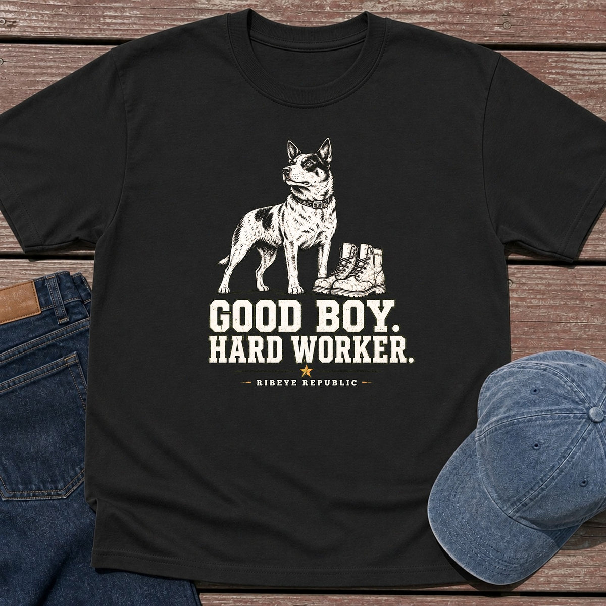 Hard Worker T-Shirt - Black