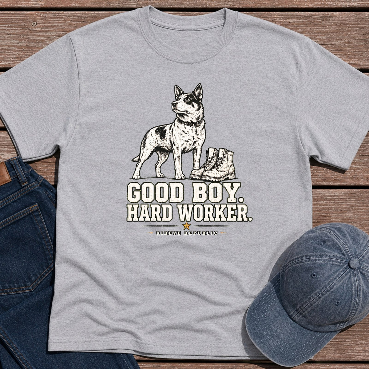 Hard Worker T-Shirt - Sport Grey
