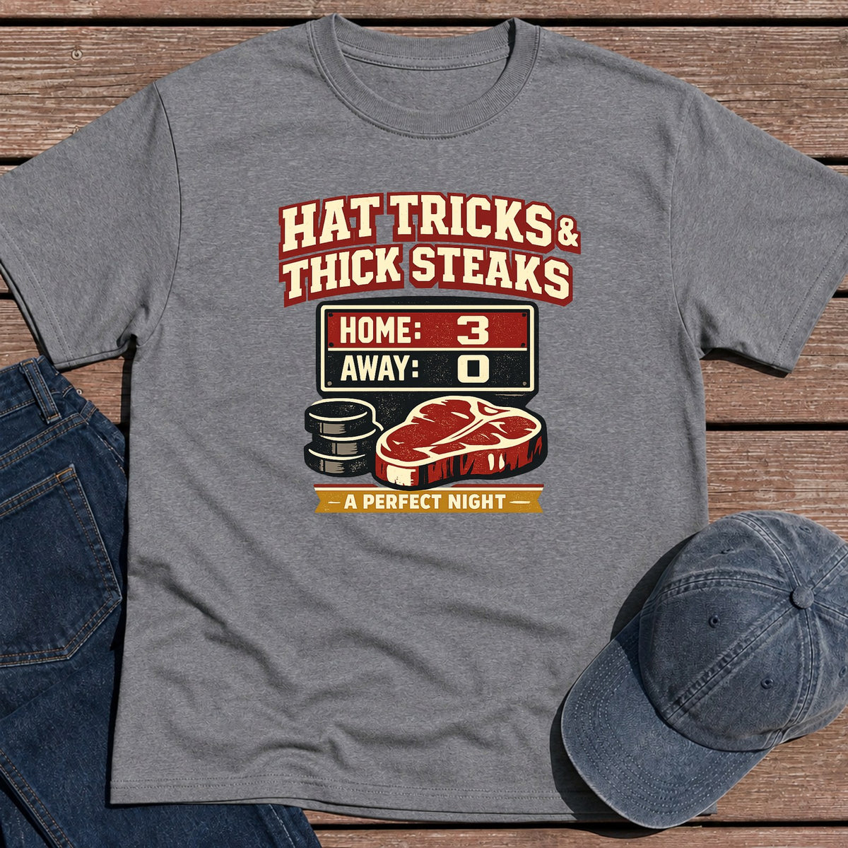 Hat Tricks T-Shirt - Tweed