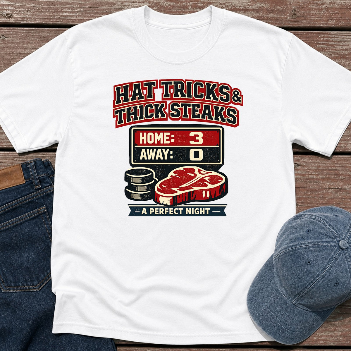 Hat Tricks T-Shirt - White