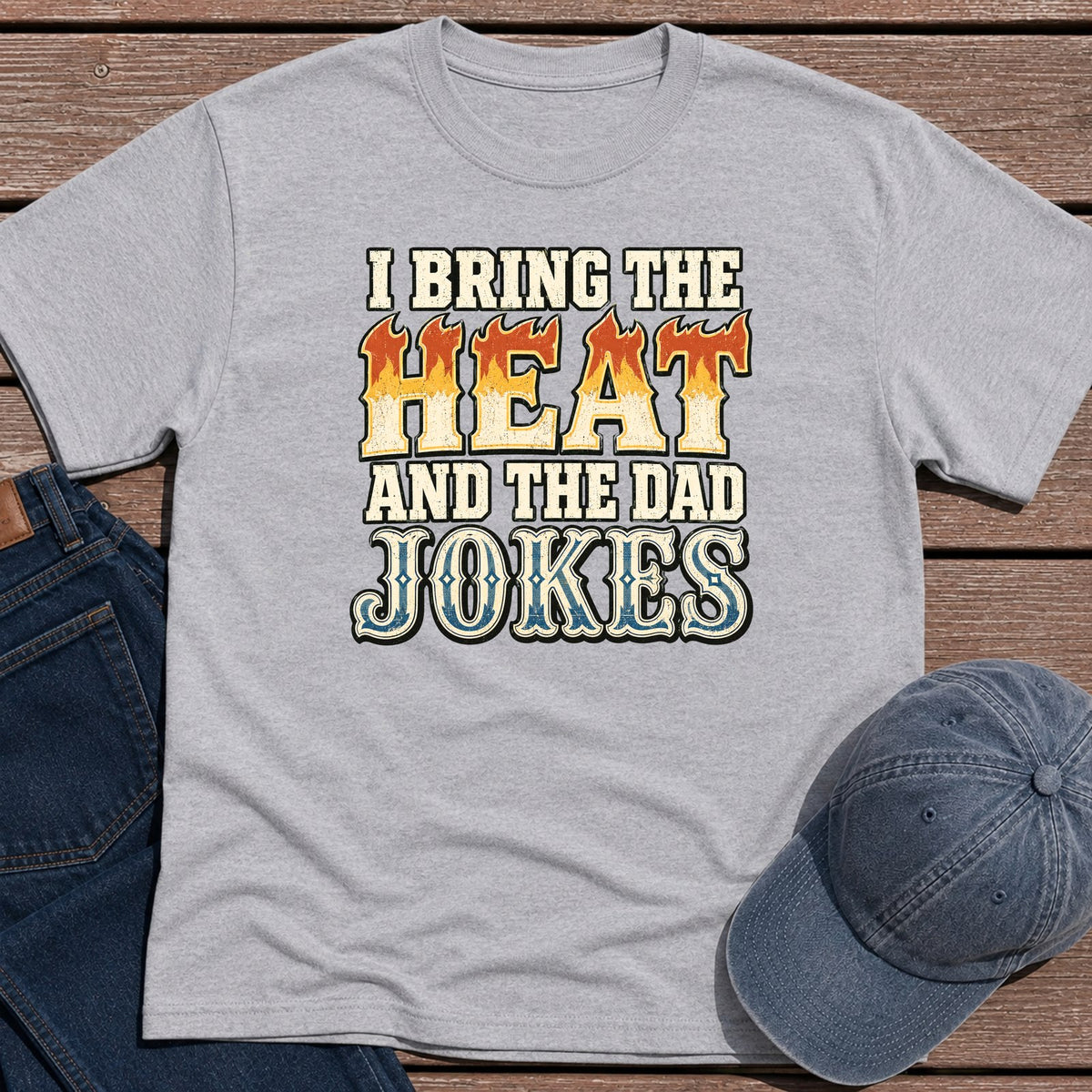 Heat & Jokes T-Shirt - Sport Grey
