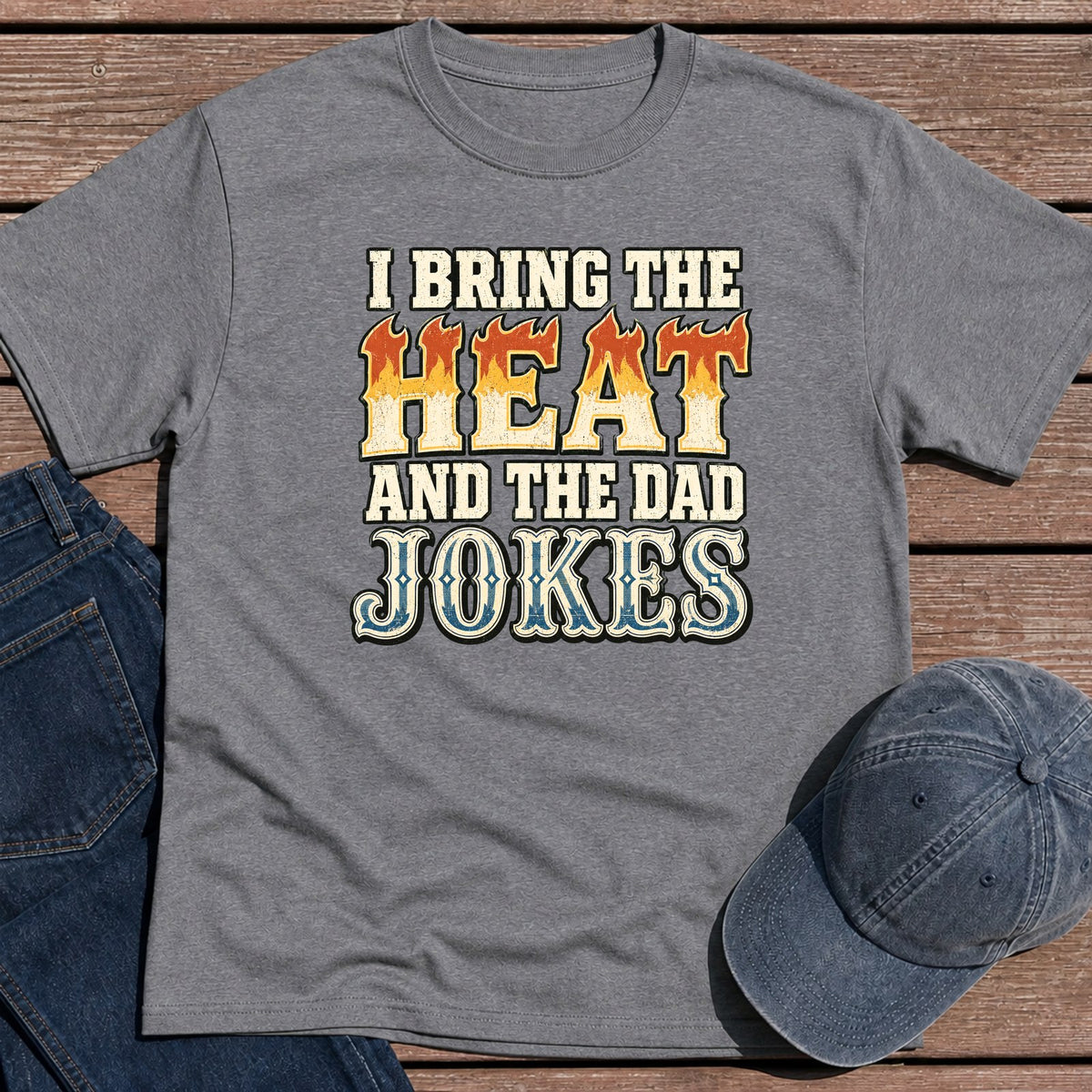 Heat & Jokes T-Shirt - Tweed