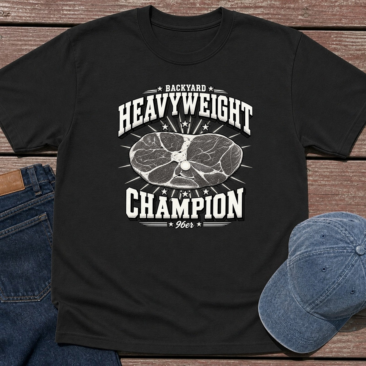 Heavyweight Champ T-Shirt - Black
