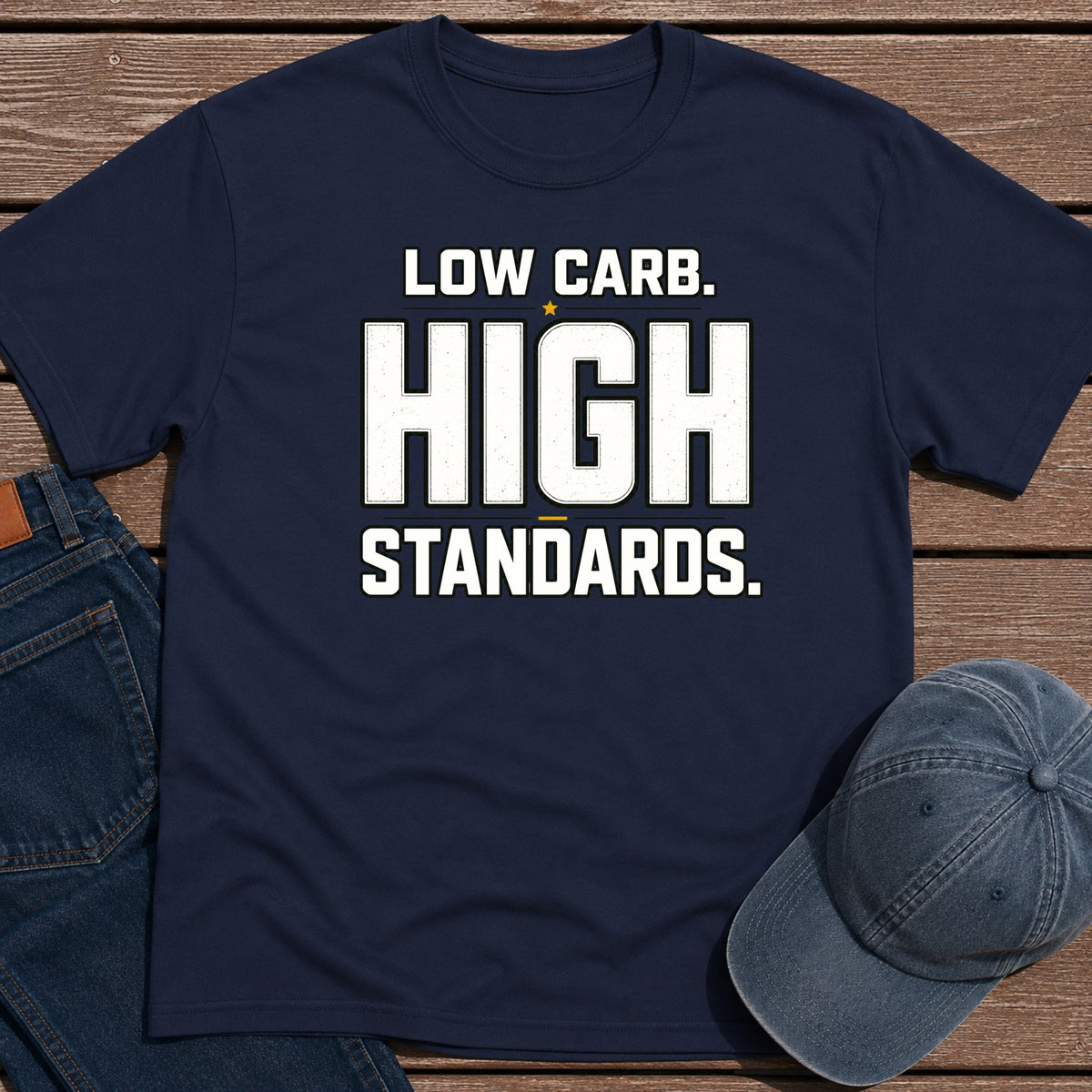 Low Carb Standards T-Shirt - Navy