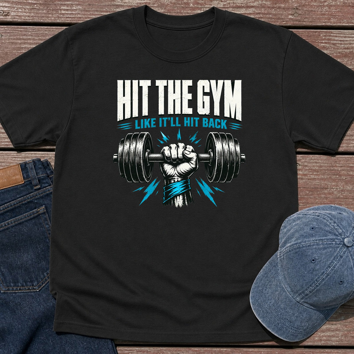 Hit the Gym T-Shirt - Black